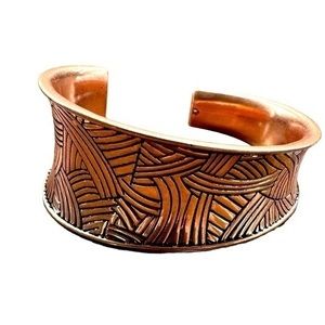 Asymmetric copper bangle